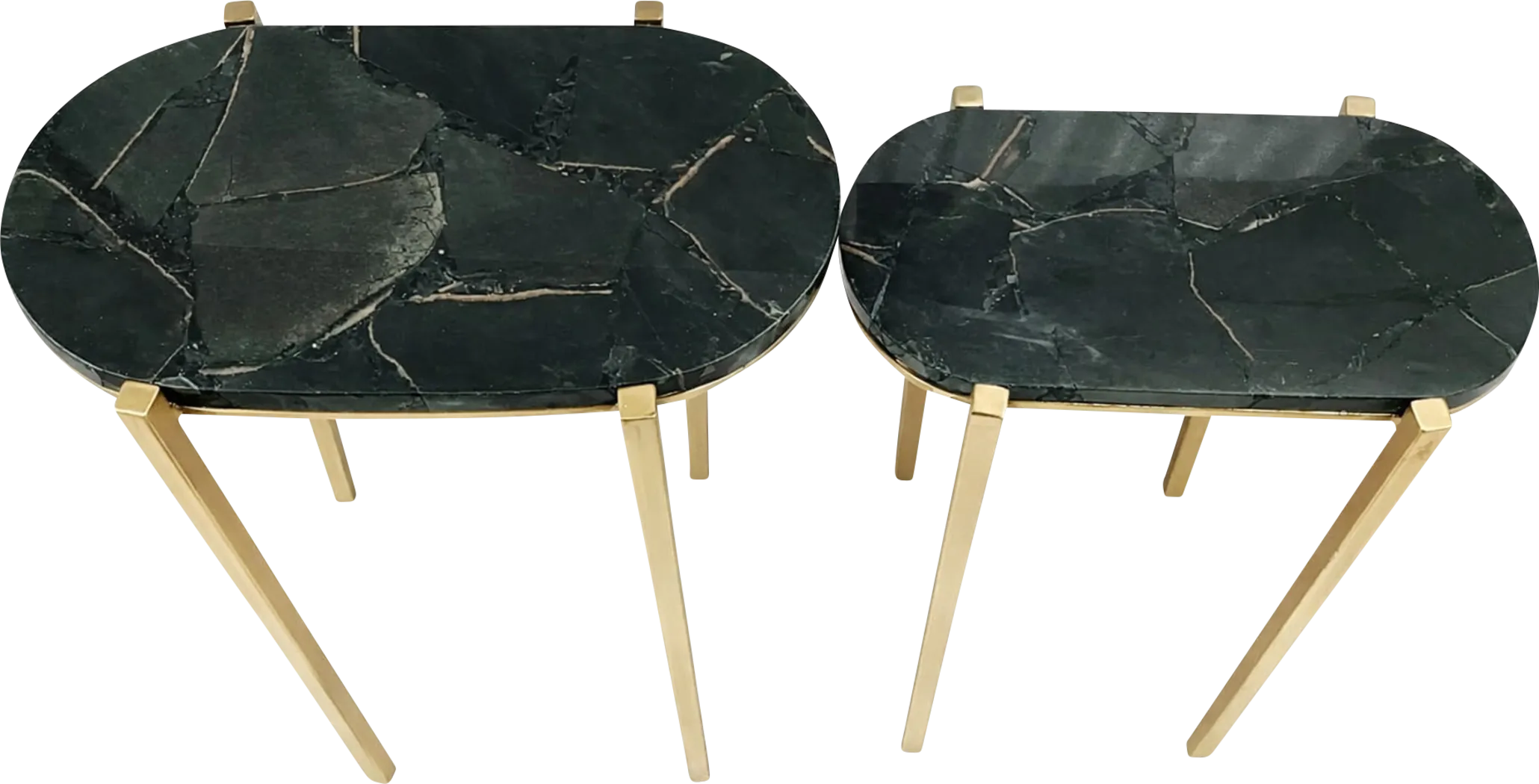 Alliu Black/Gold Nesting Table, Set of 2 - Thumbnail - Image 3