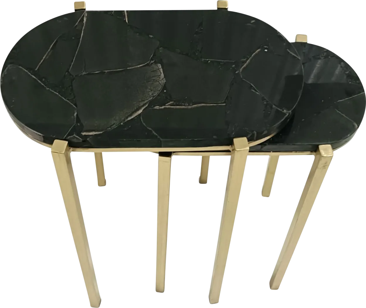 Alliu Black/Gold Nesting Table, Set of 2 - Thumbnail - Image 4