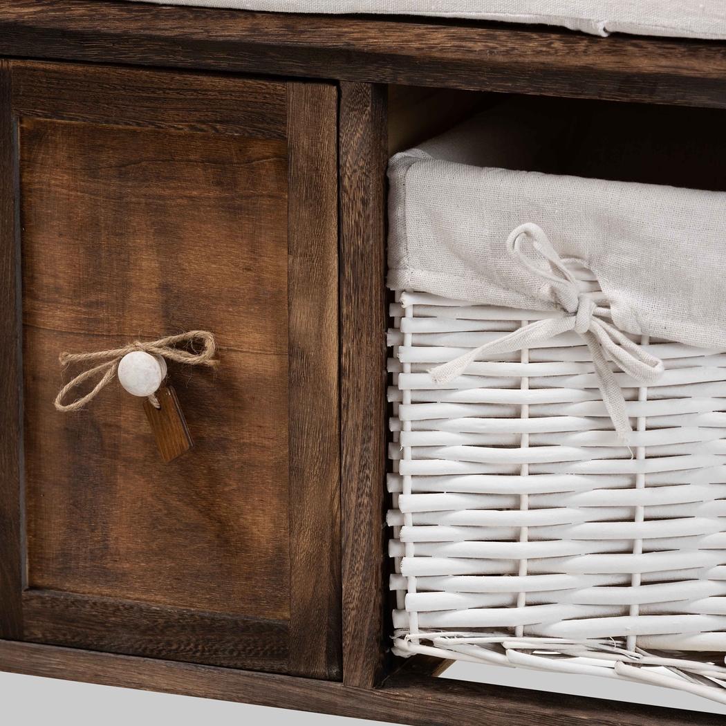 Allius Walnut Accent Bench - Thumbnail - Image 5