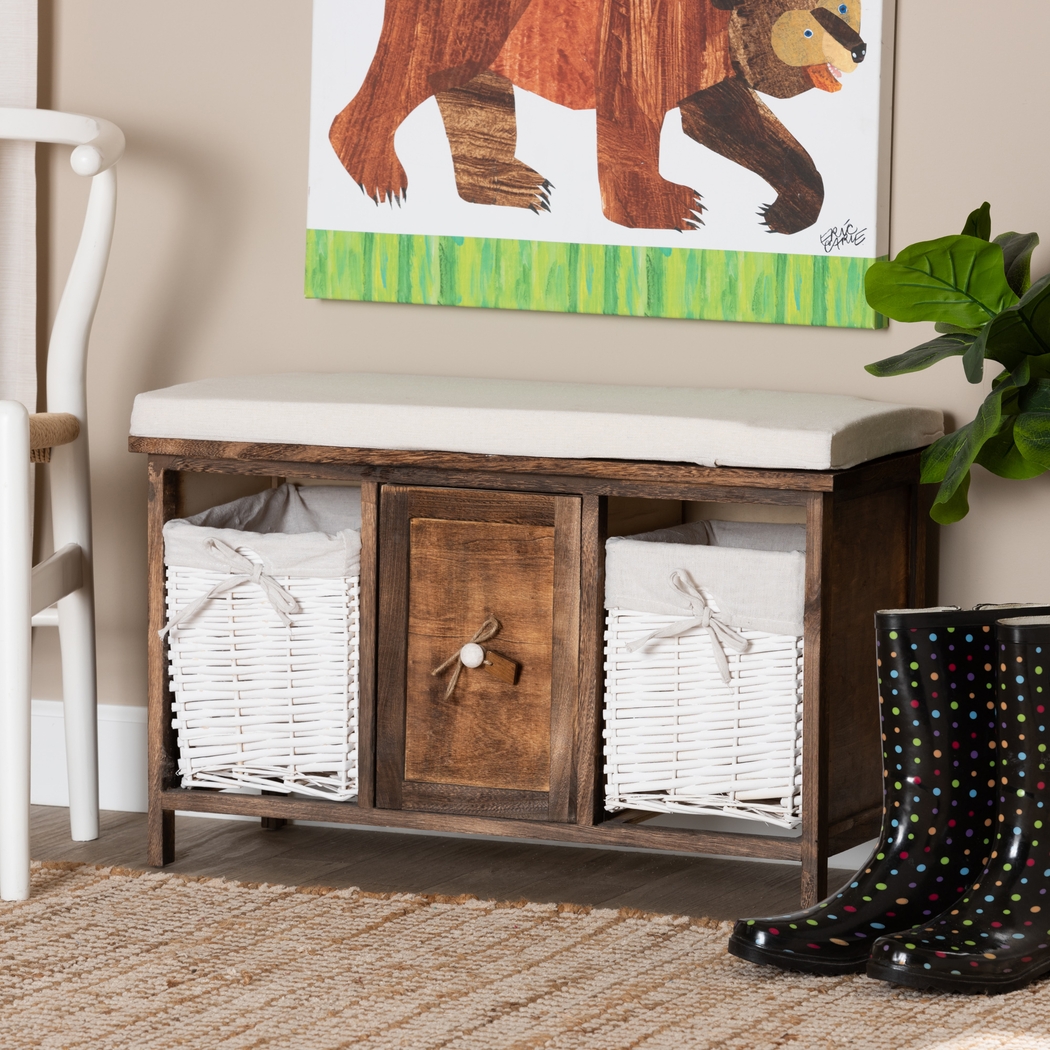 Allius Walnut Accent Bench - Thumbnail - Image 7