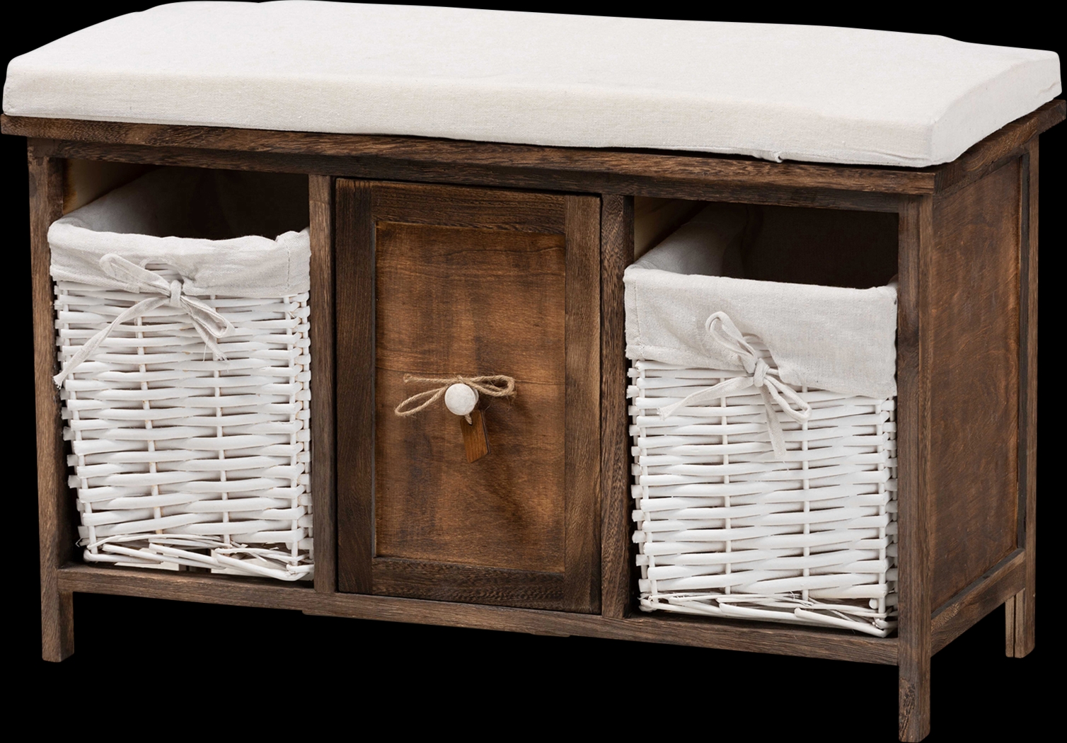 Allius Walnut Accent Bench - Thumbnail - Image 1