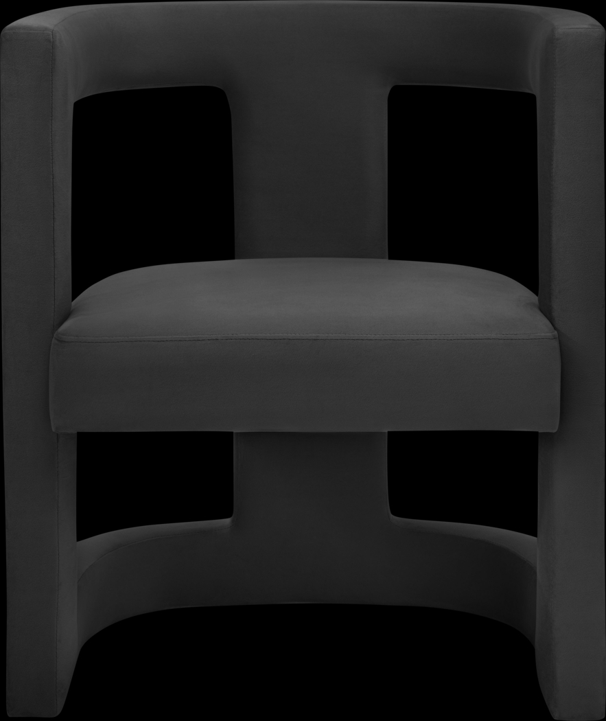 Allora Ann Black Accent Chair - Thumbnail - Image 2