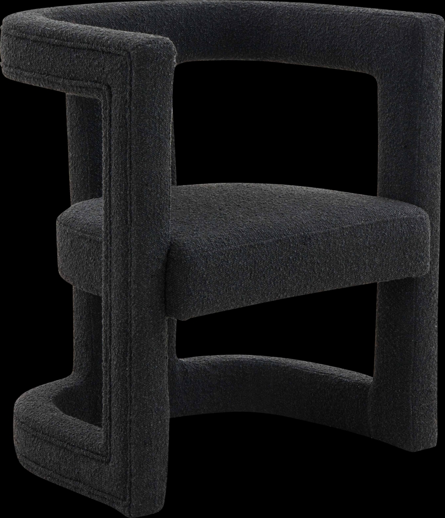 Allora Ann I Black Accent Chair - Thumbnail - Image 1