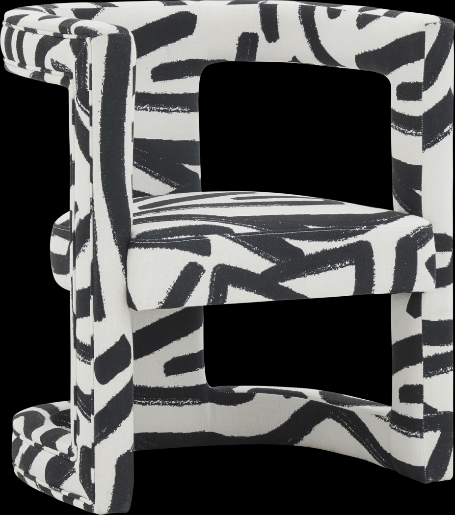 Allora Ann White Accent Chair - Thumbnail - Image 1