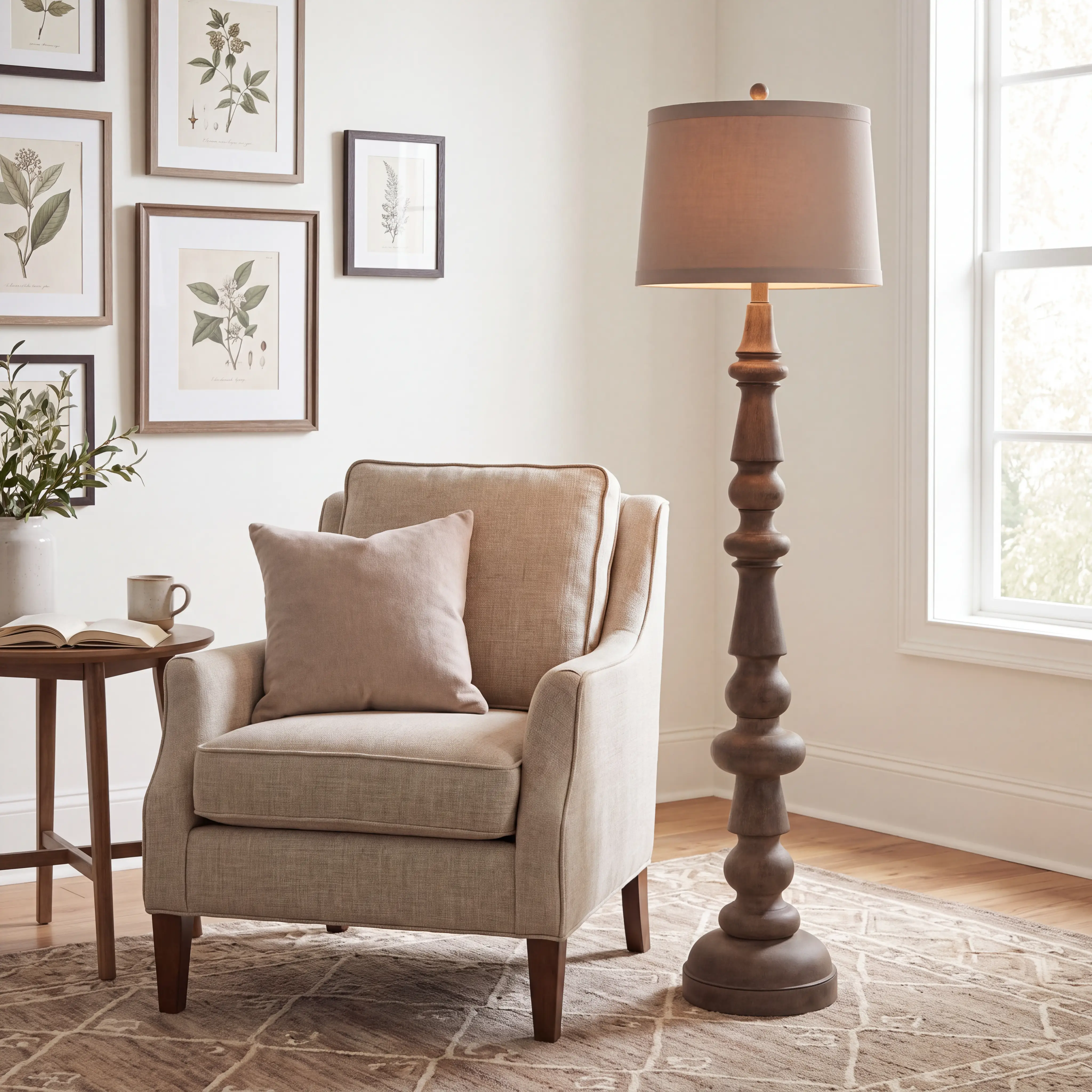 Allston Drive Brown Floor Lamp - Thumbnail - Image 2