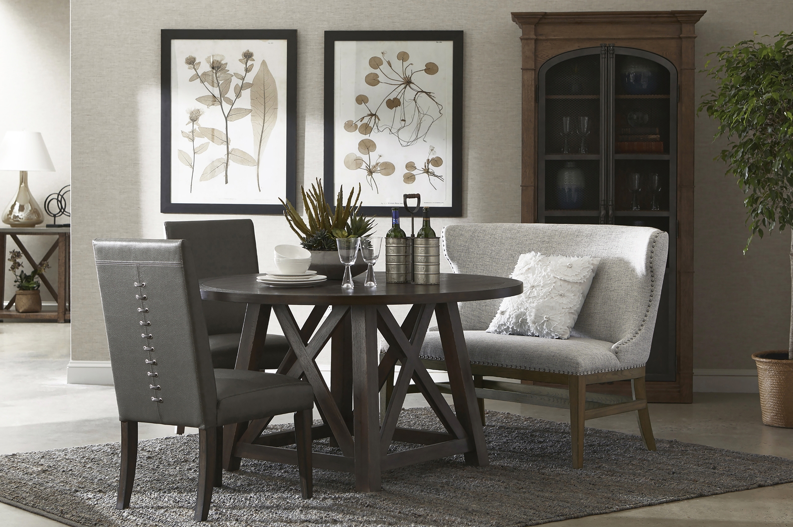 Allstone Brown Bar Cabinet - Thumbnail - Image 9