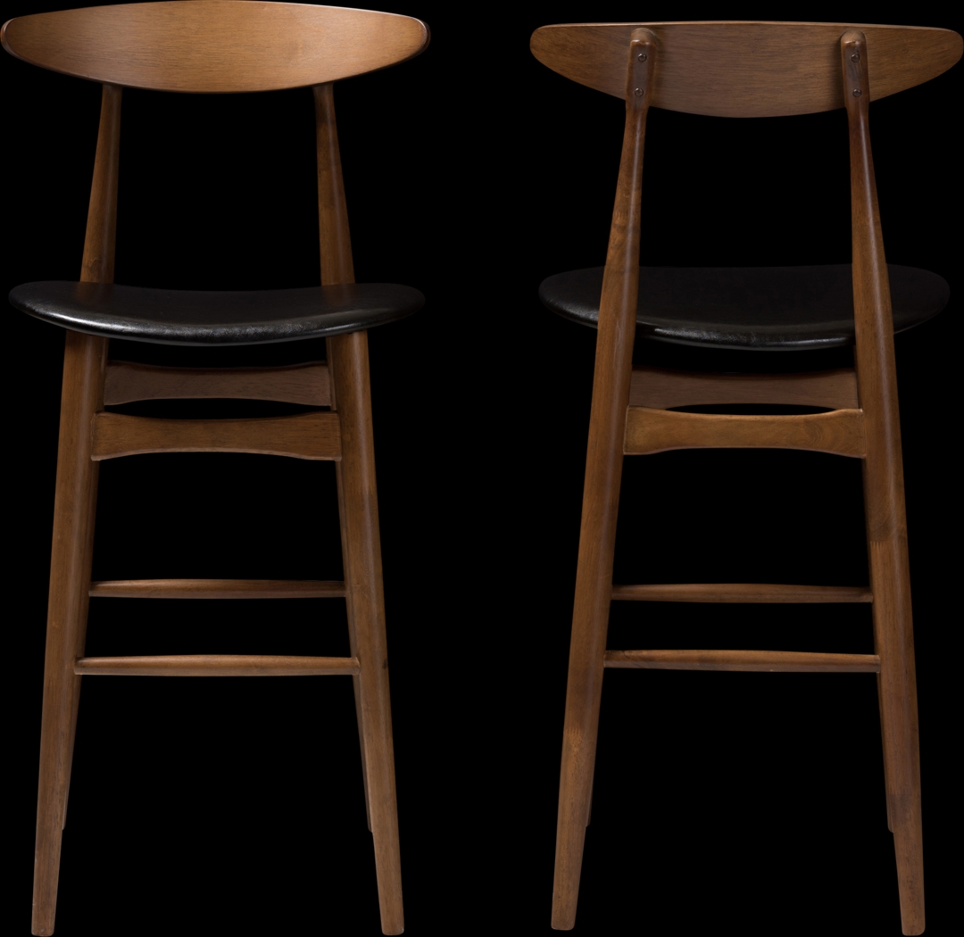 Allumbaugh Black Barstool (Set of 2) - Thumbnail - Image 5