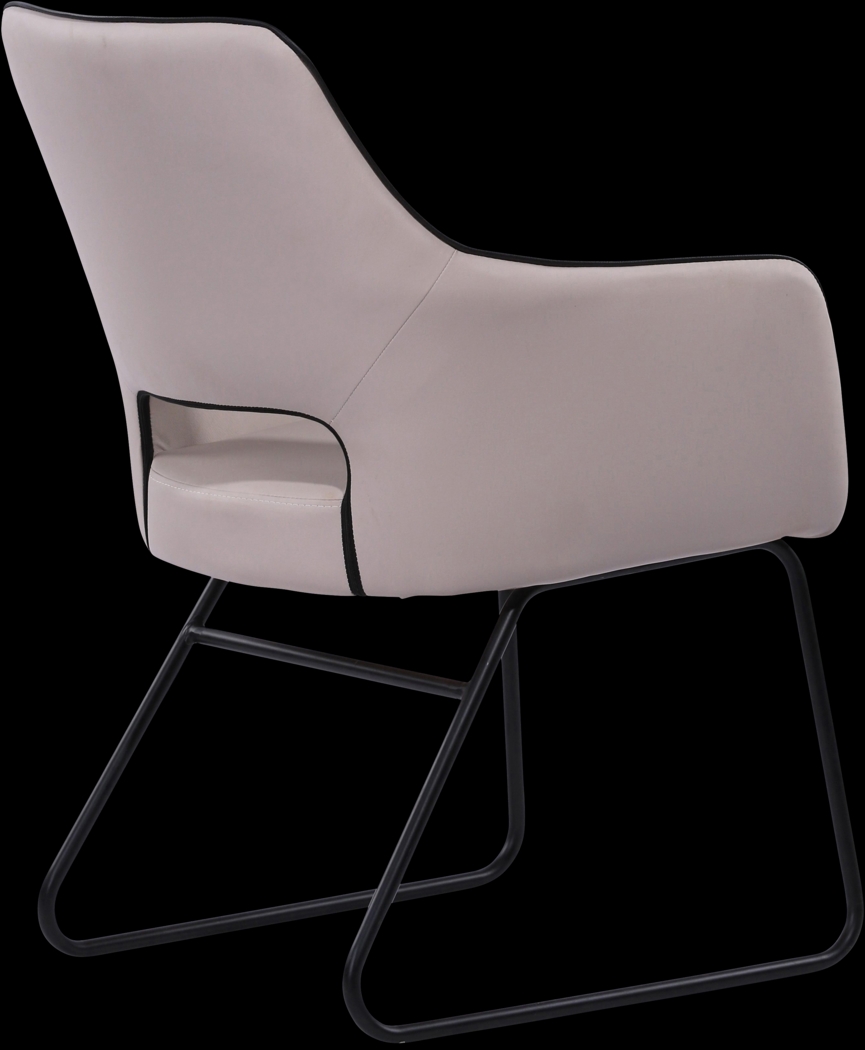 Allured Cream Accent Chair - Thumbnail - Image 2