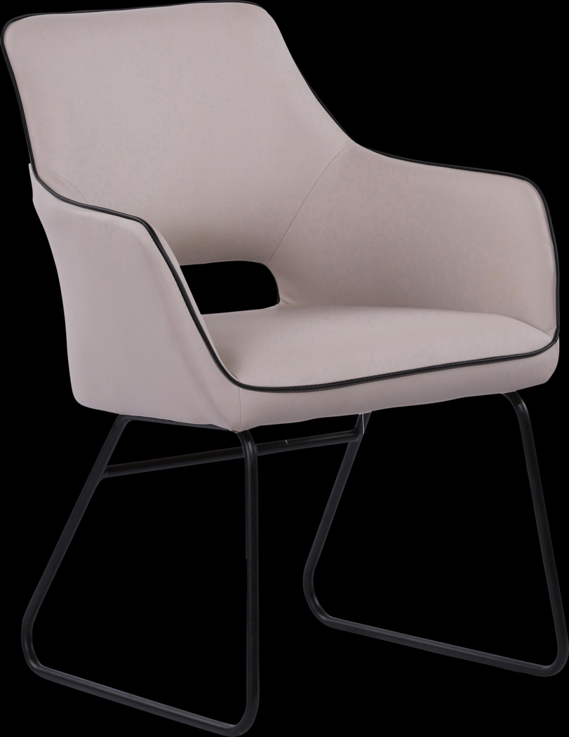Allured Cream Accent Chair - Thumbnail - Image 1