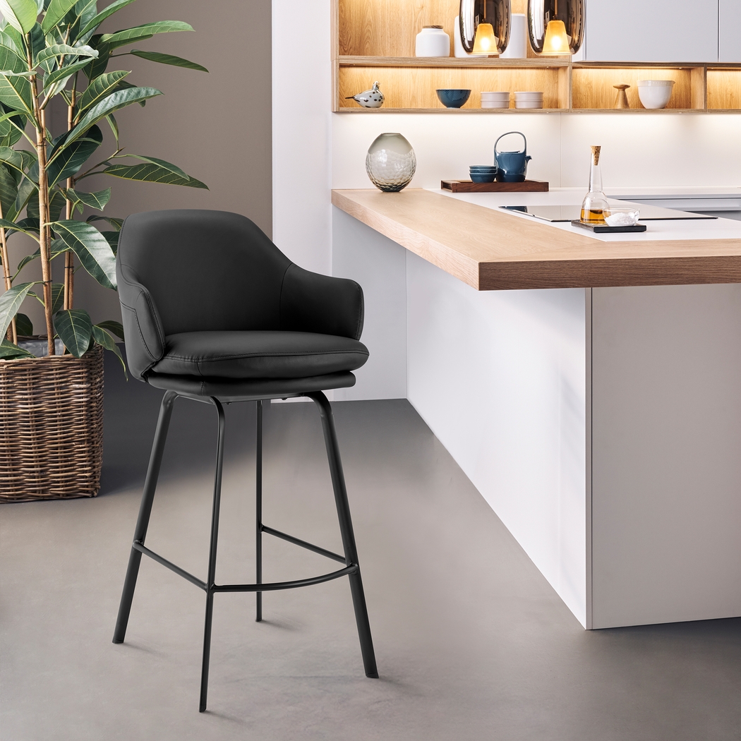Allyan Black Counter Height Stool - Thumbnail - Image 8