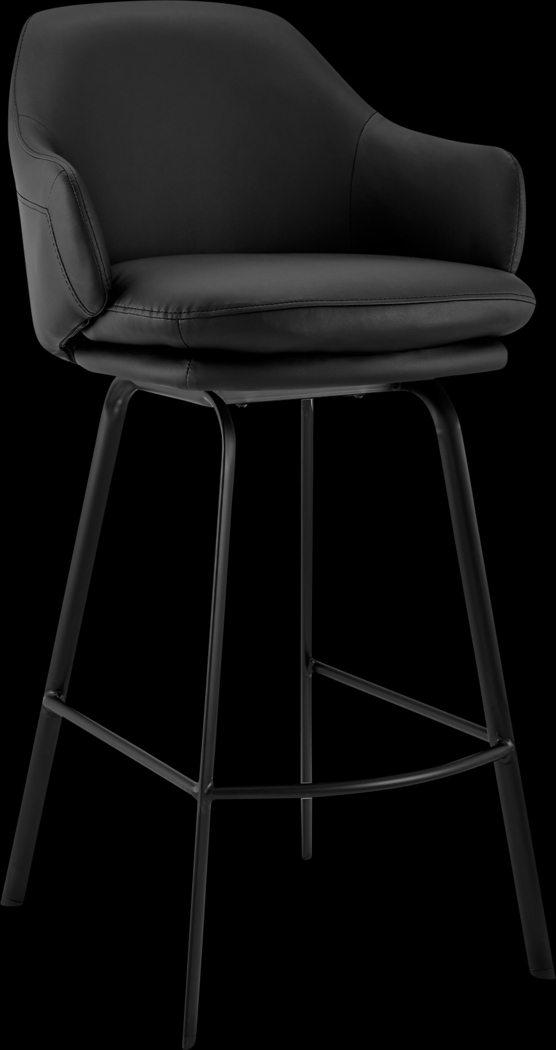 Allyan Black Counter Height Stool - Thumbnail - Image 1