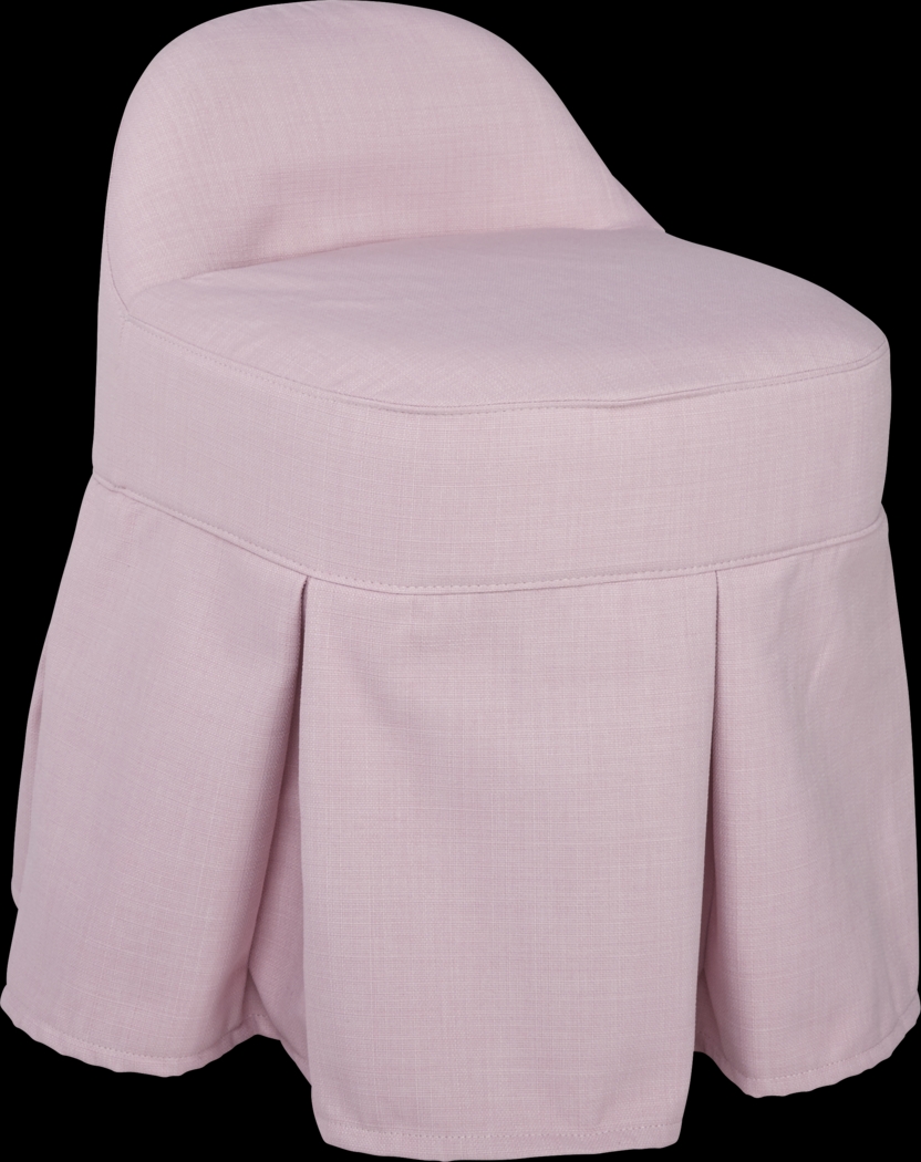 Alma Pink Vanity Stool - Thumbnail - Image 1