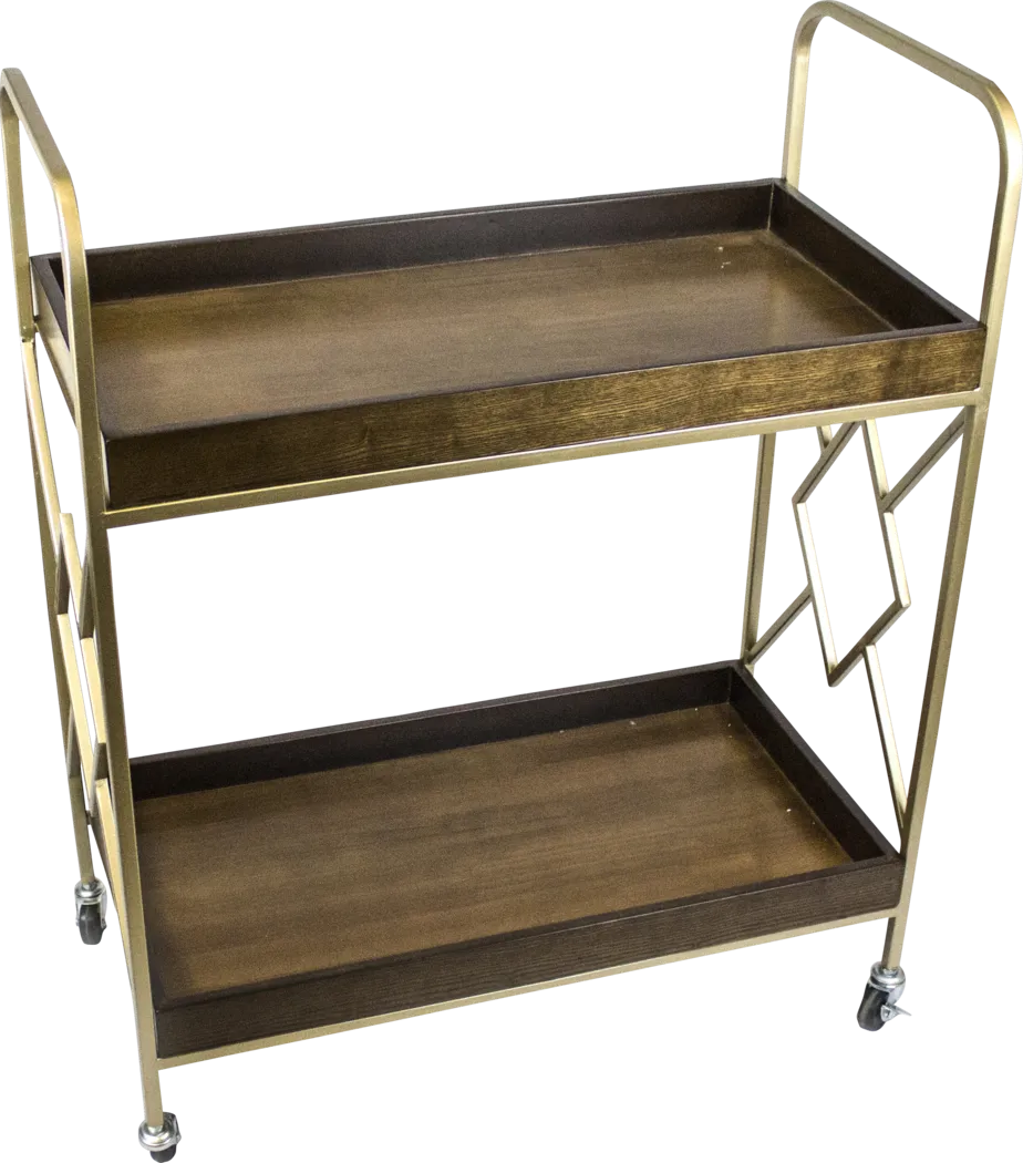 Almador Brown Bar Cart - Thumbnail - Image 1