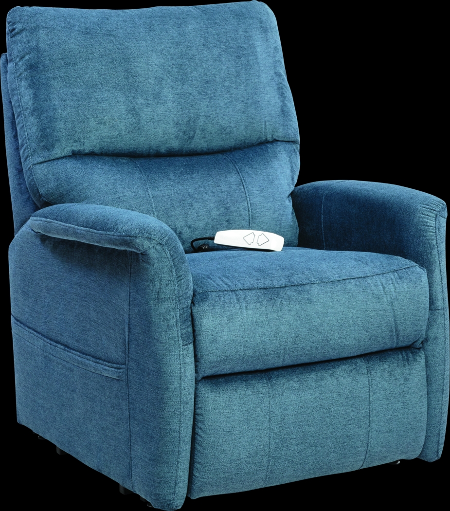Almeece Blue Lift Chair Power Recliner - Thumbnail - Image 1