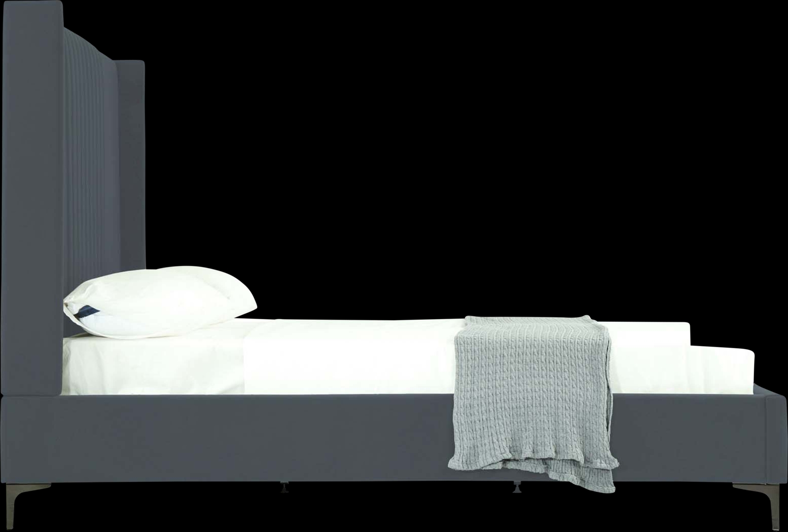 Almendra Gray Queen Bed - Thumbnail - Image 8