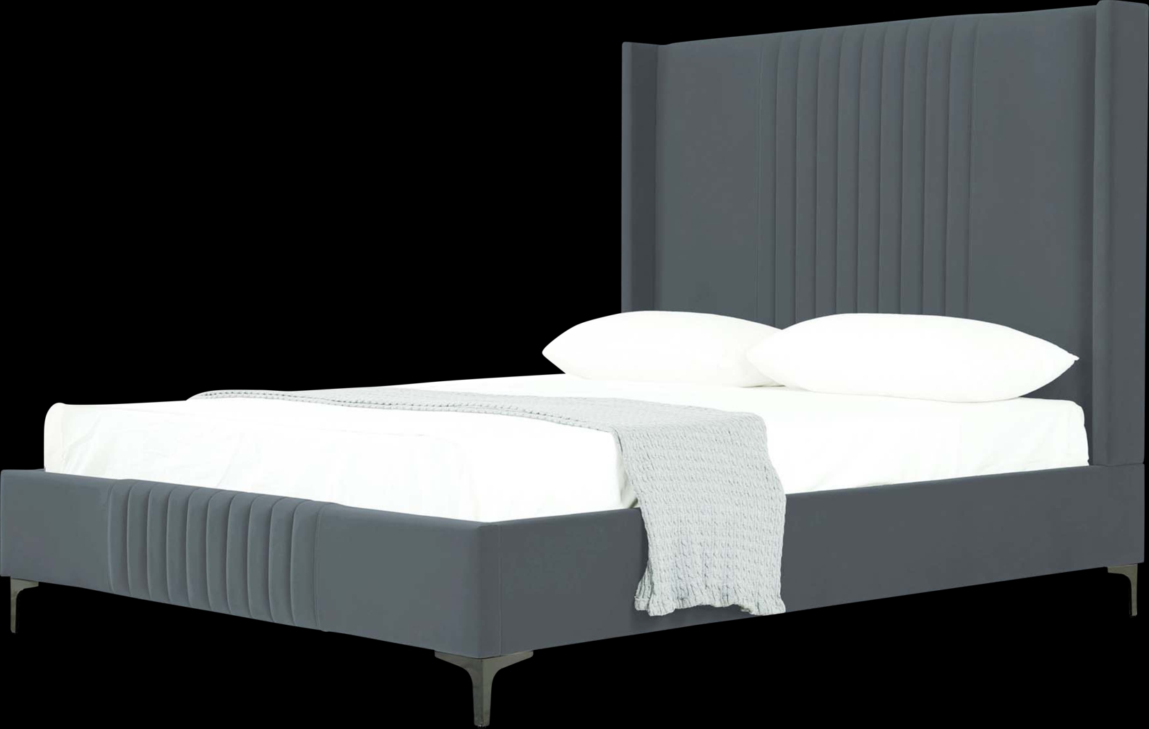 Almendra Gray Queen Bed - Thumbnail - Image 10