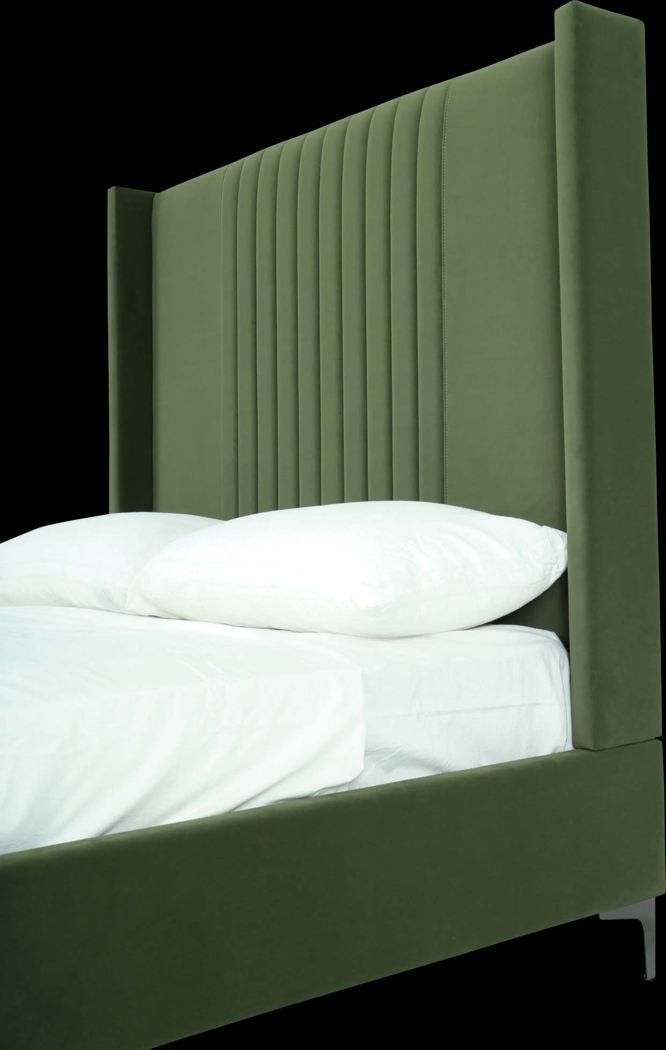 Almendra Green Queen Bed - Thumbnail - Image 6