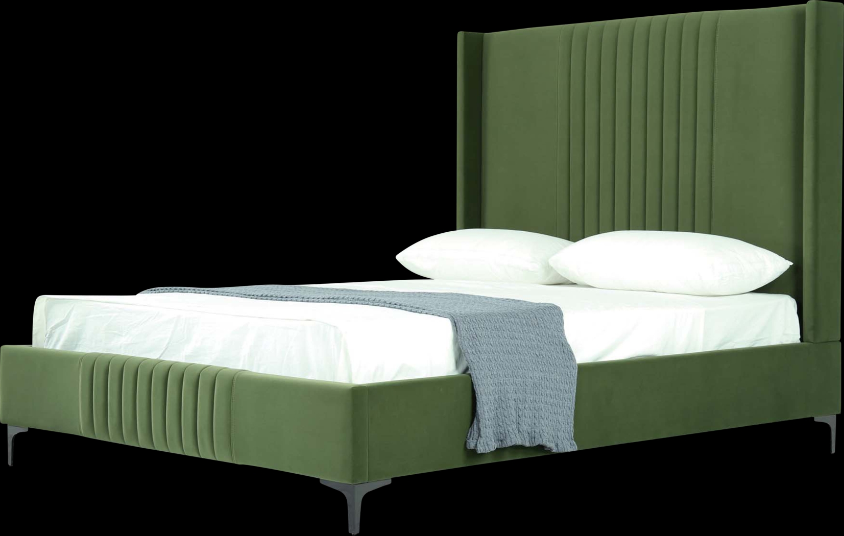 Almendra Green Queen Bed - Thumbnail - Image 10