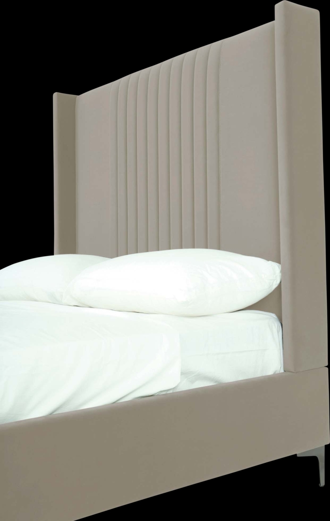 Almendra Taupe Queen Bed - Thumbnail - Image 6