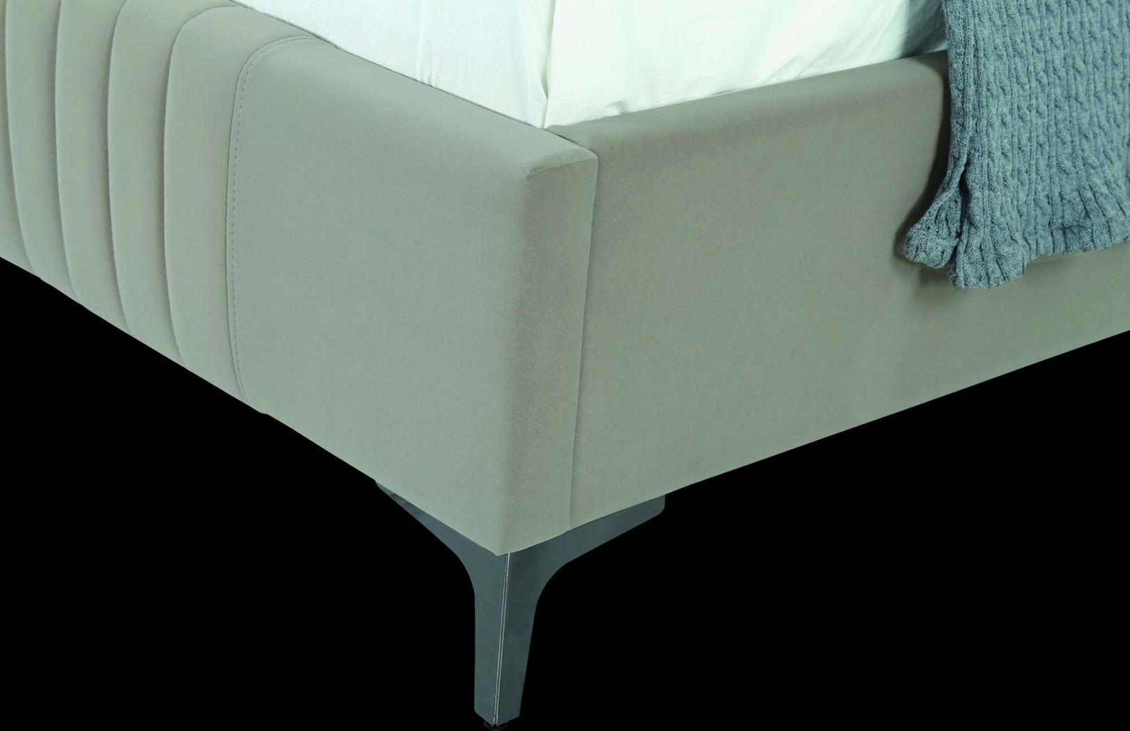 Almendra Taupe Queen Bed - Thumbnail - Image 7