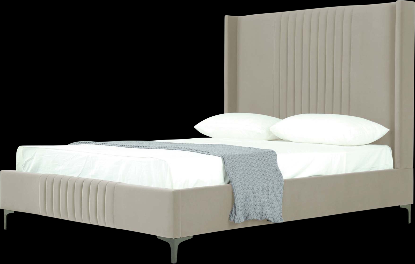 Almendra Taupe Queen Bed - Thumbnail - Image 10