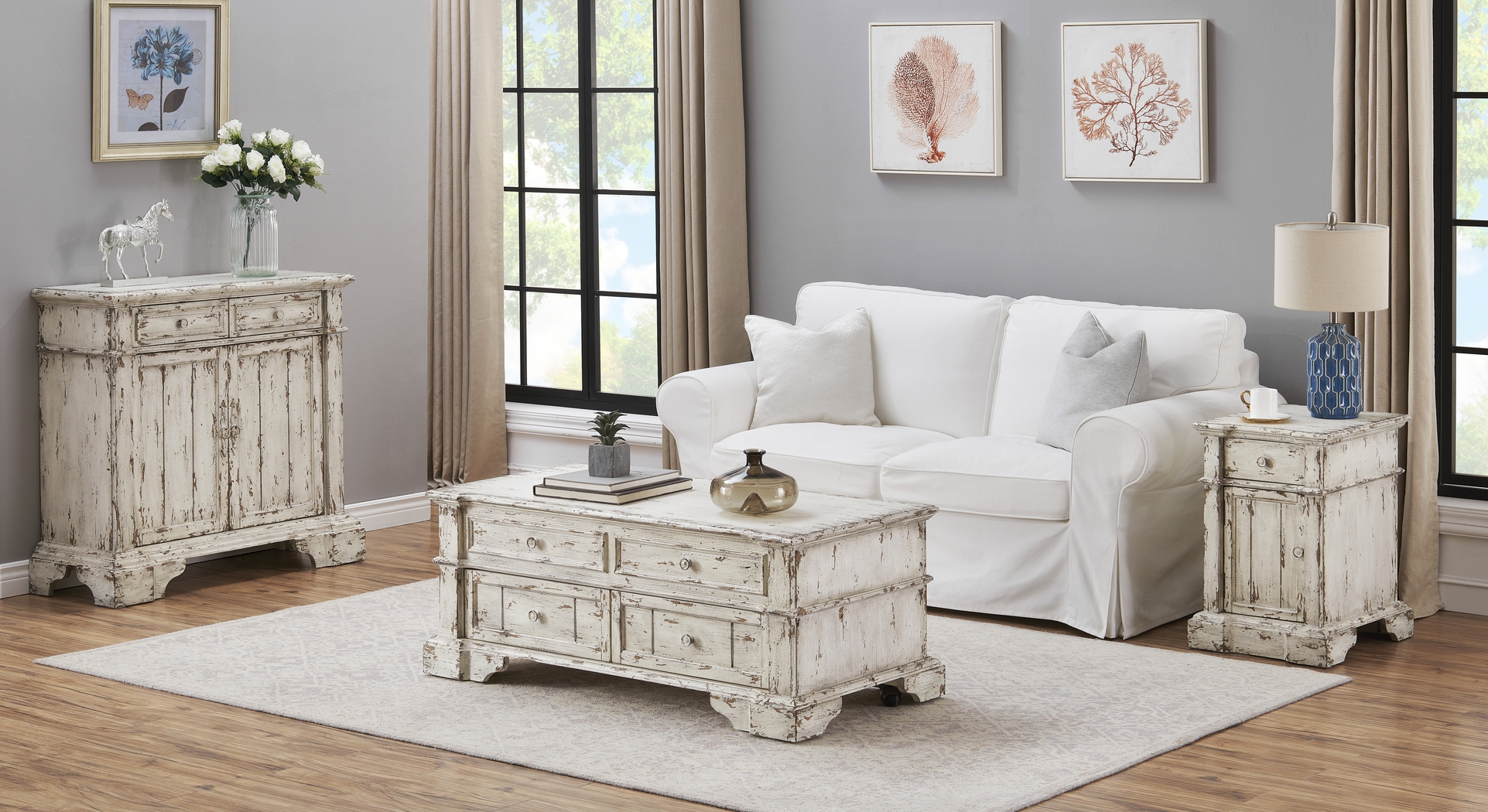 Almington Cream Cocktail Table - Thumbnail - Image 9