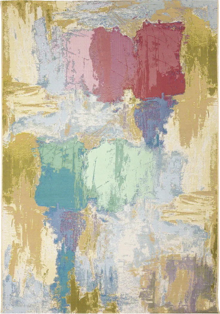 Almond Sands Multi 6'8 x 9'4 Indoor/Outdoor Rug - Thumbnail - Image 1