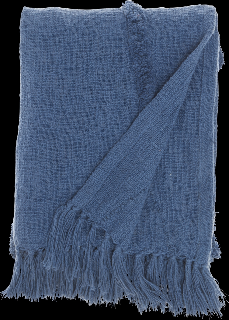 Almondbee Blue Throw Blanket - Thumbnail - Image 3