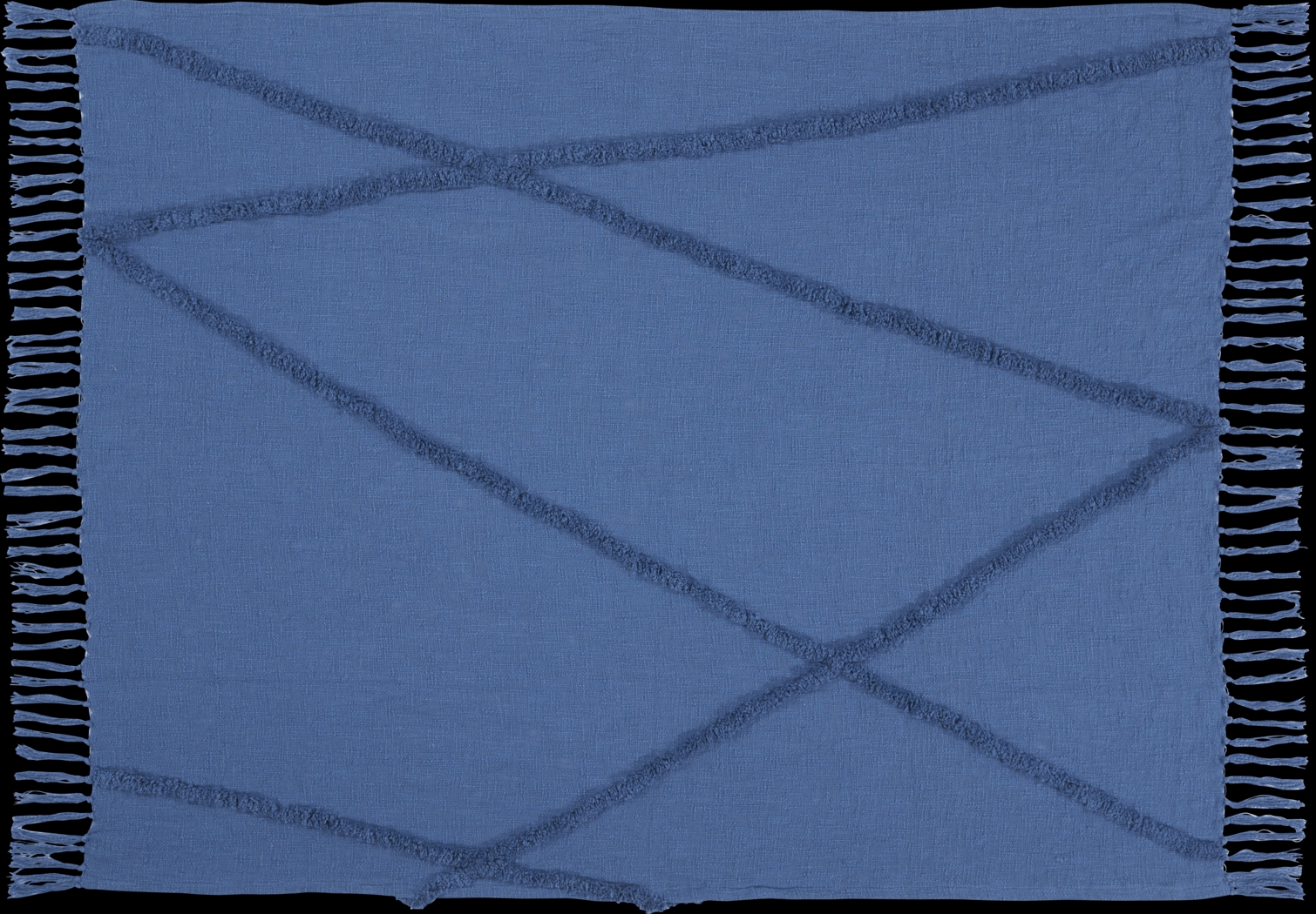 Almondbee Blue Throw Blanket - Thumbnail - Image 1