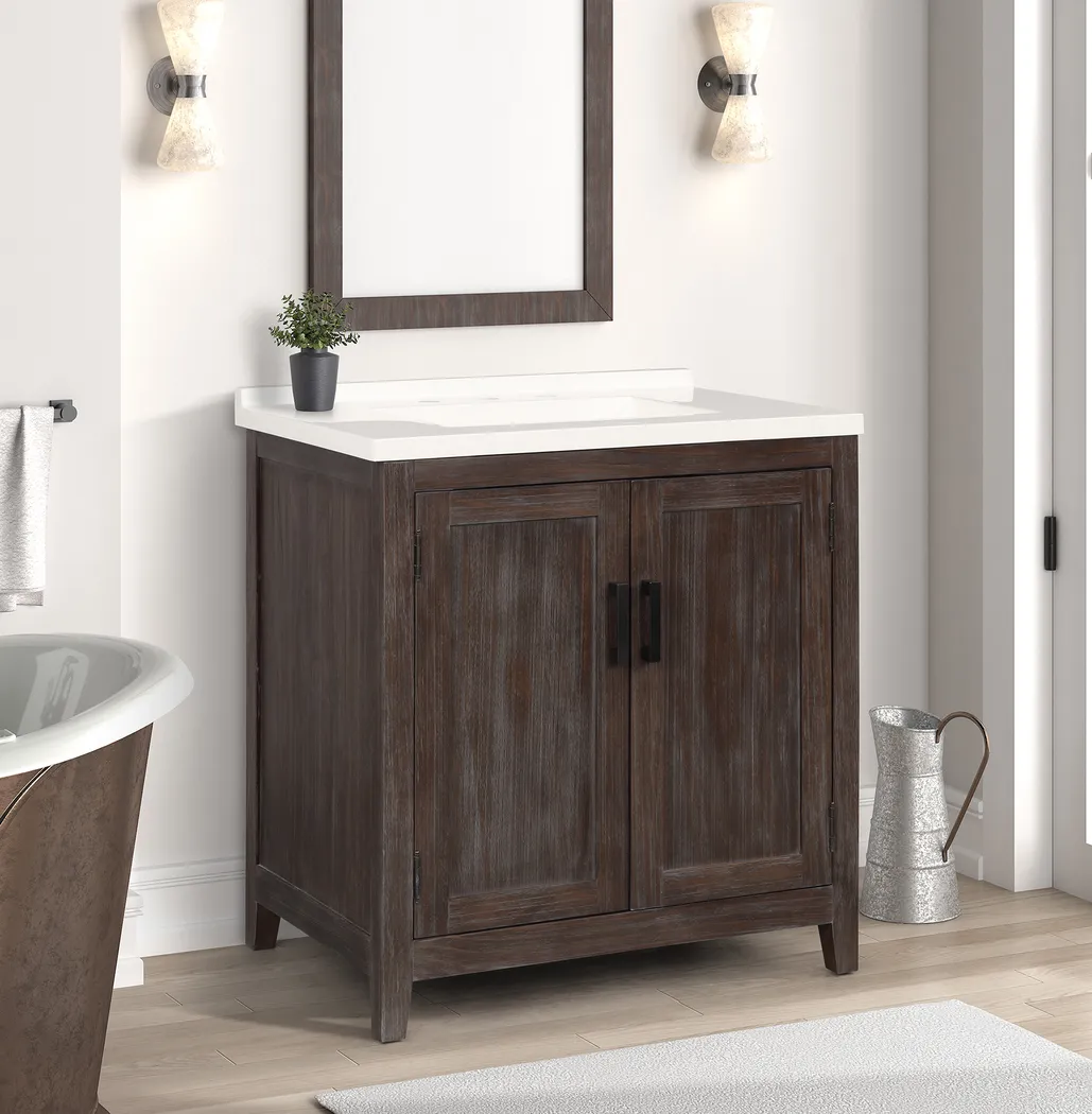 Almone Brown Single Vanity Sink - Thumbnail - Image 4