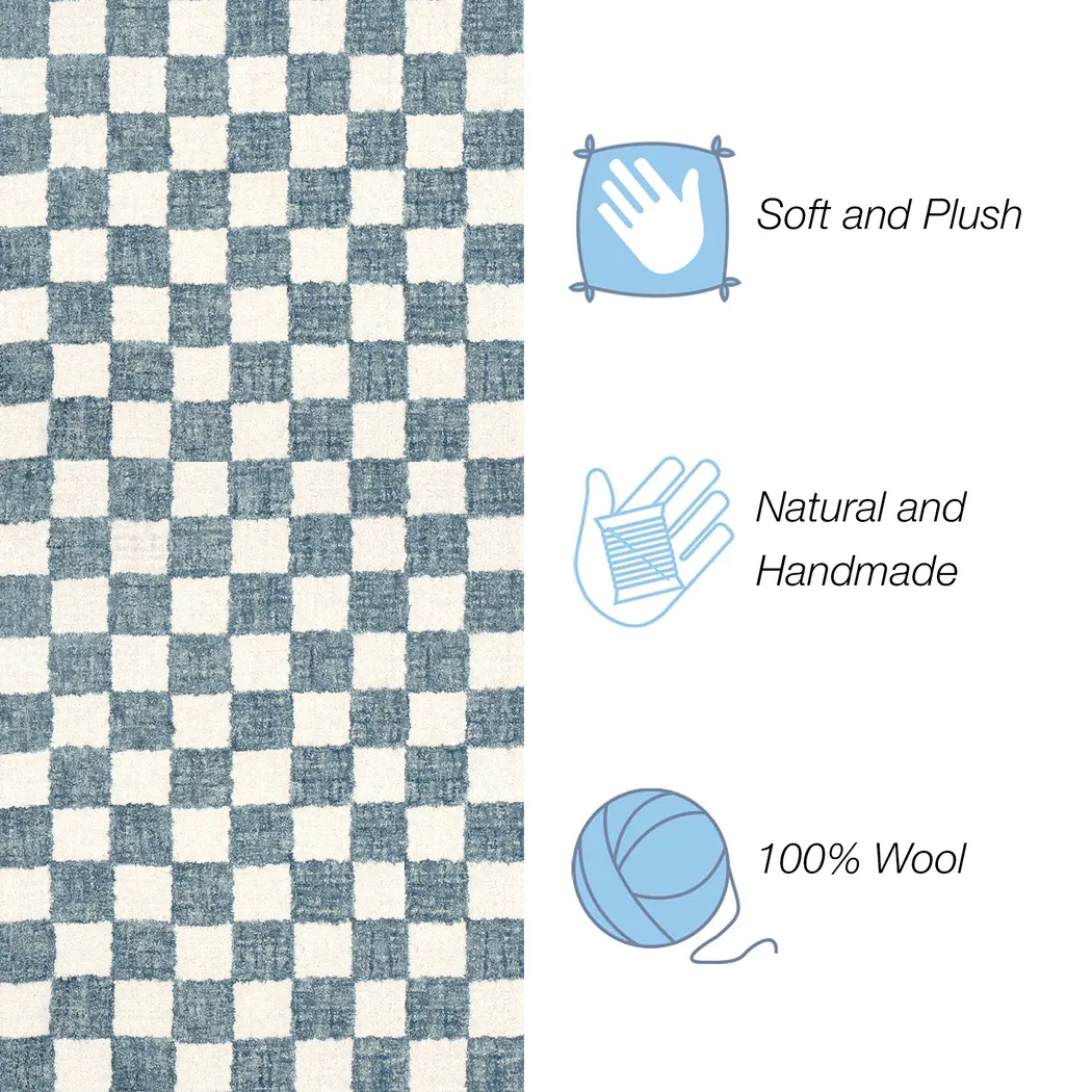 Almora Blue 5 x 7'6 Rug - Thumbnail - Image 4