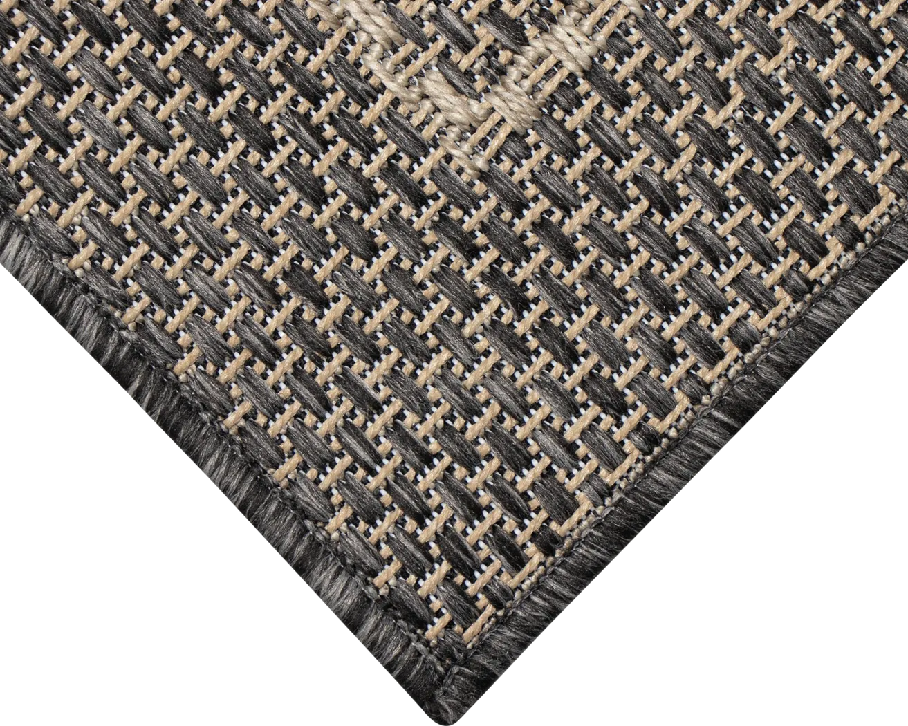 Almoris Black 5'3 x 7'3 Indoor/Outdoor Rug - Thumbnail - Image 6