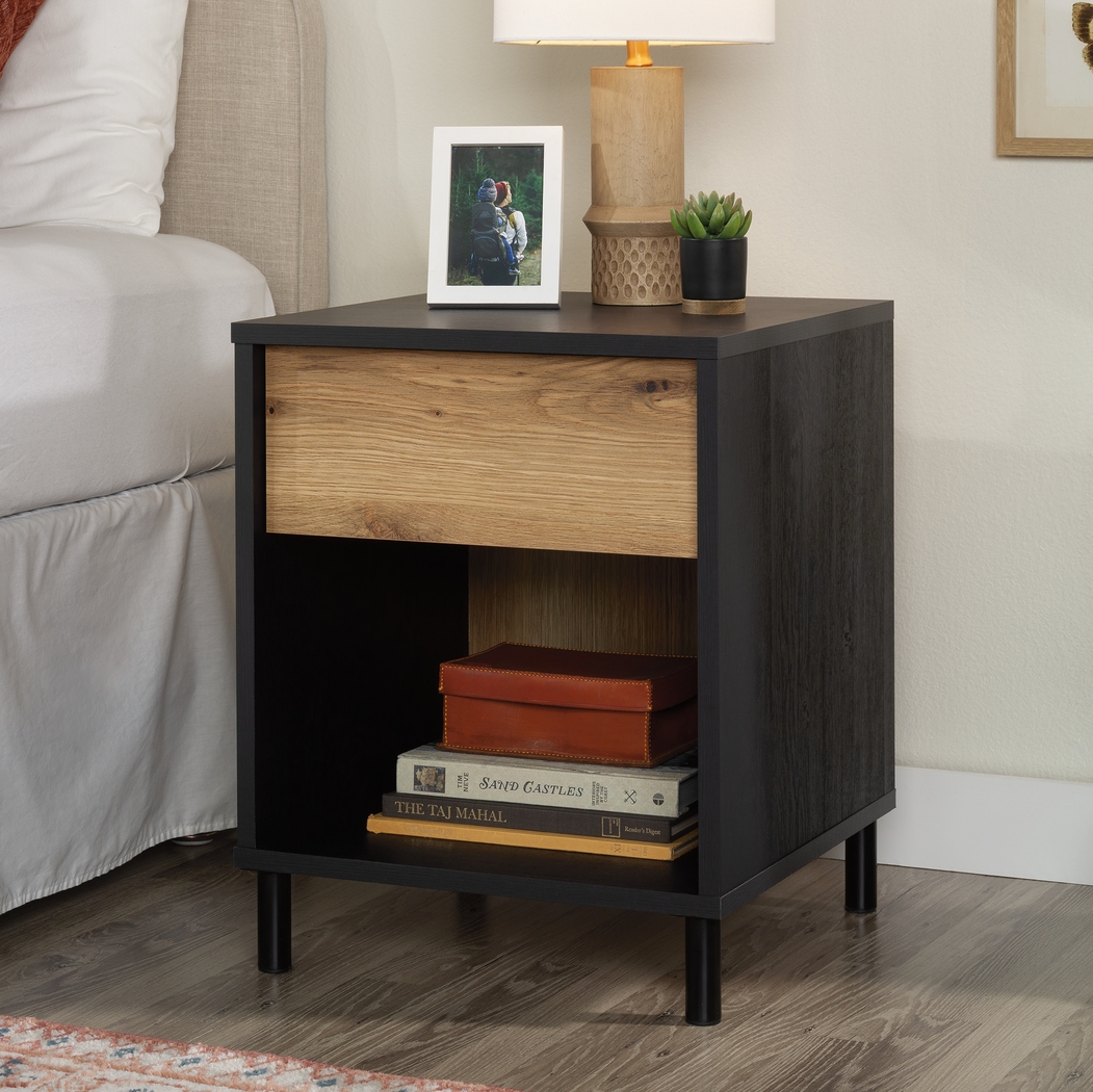 Almosa Black Nightstand - Thumbnail - Image 2