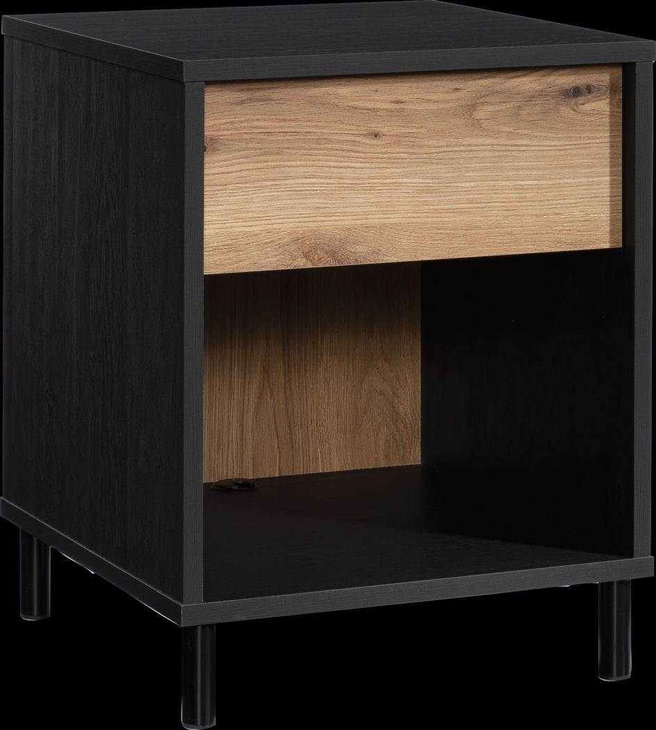 Almosa Black Nightstand - Thumbnail - Image 1