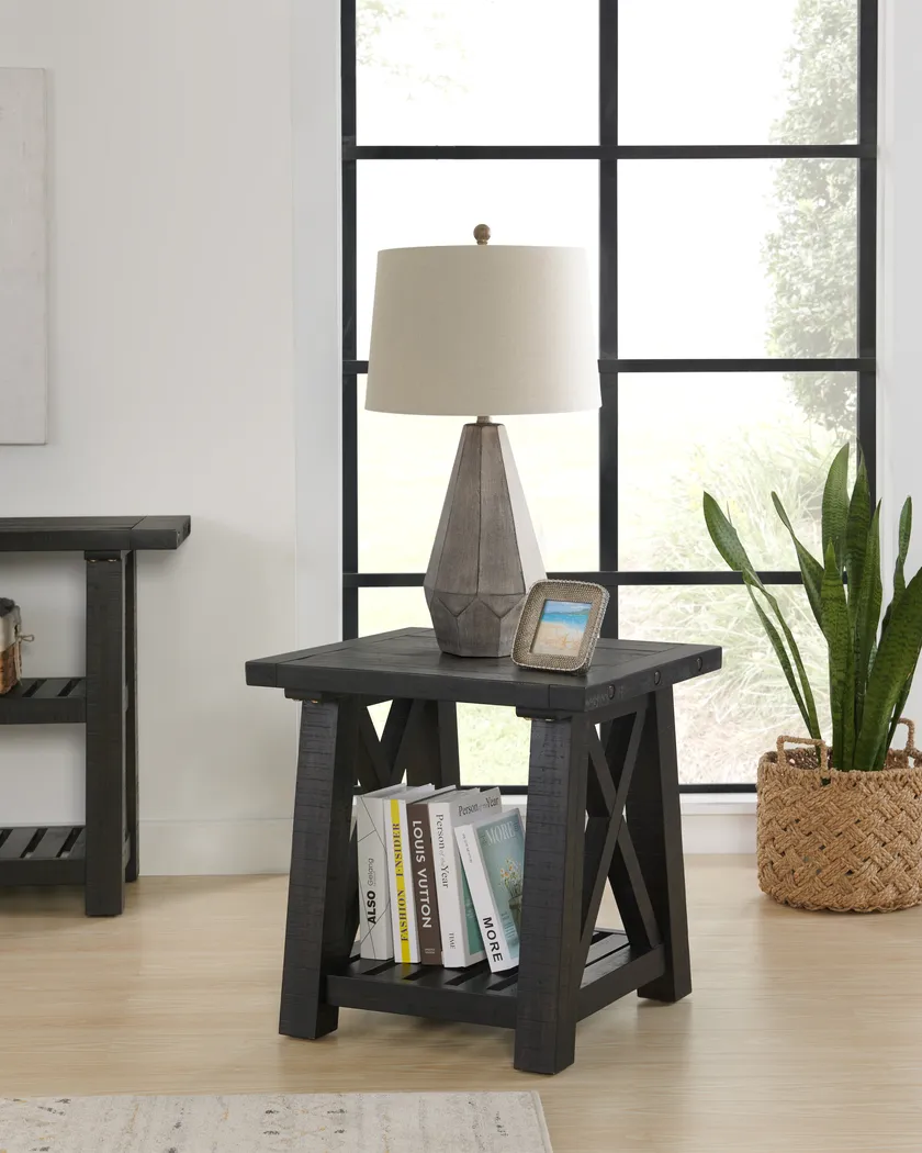 Almoure Way Black End Table - Thumbnail - Image 5