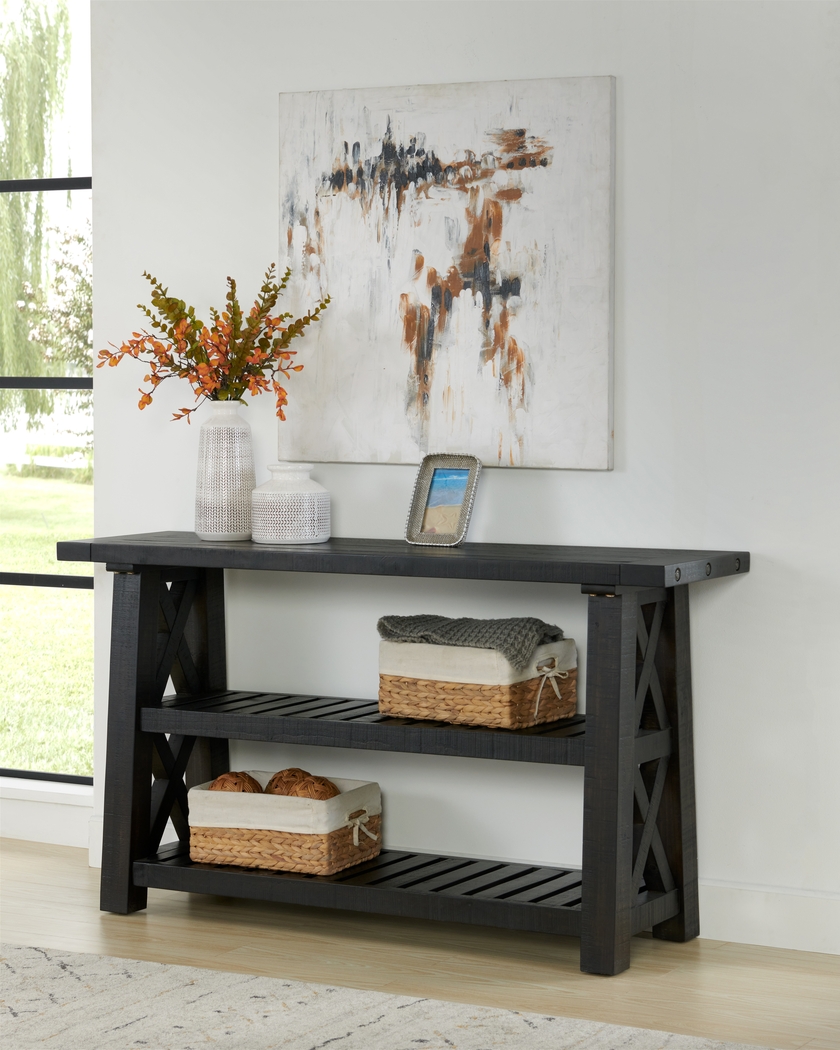 Almoure Way Black Sofa Table - Thumbnail - Image 6