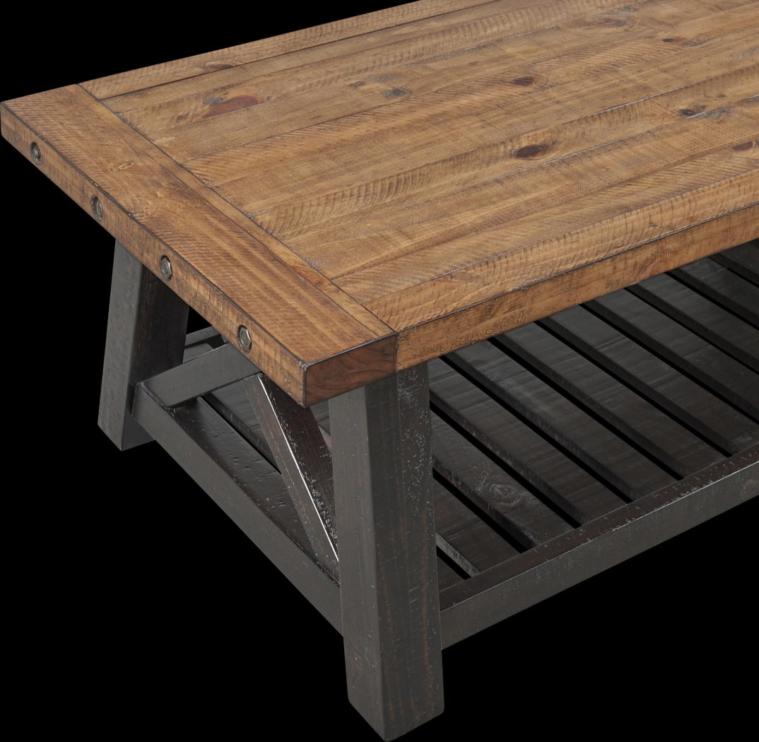 Almoure Way Brown Cocktail Table - Thumbnail - Image 3