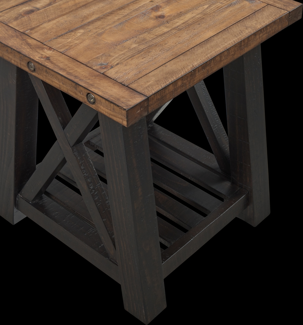 Almoure Way Brown End Table - Thumbnail - Image 2