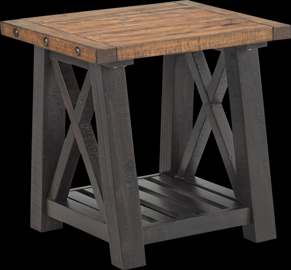 Almoure Way Brown End Table - Thumbnail - Image 1