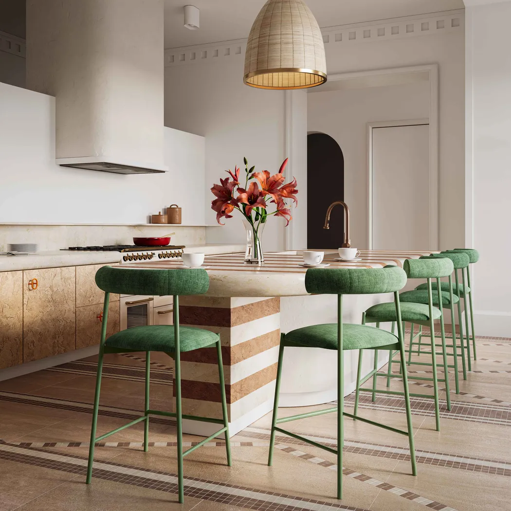 Almshouse Green Barstool - Image 2