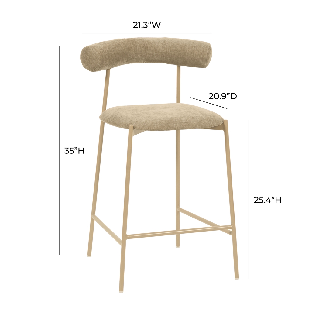 Almshouse Taupe Counter Stool - Thumbnail - Image 5