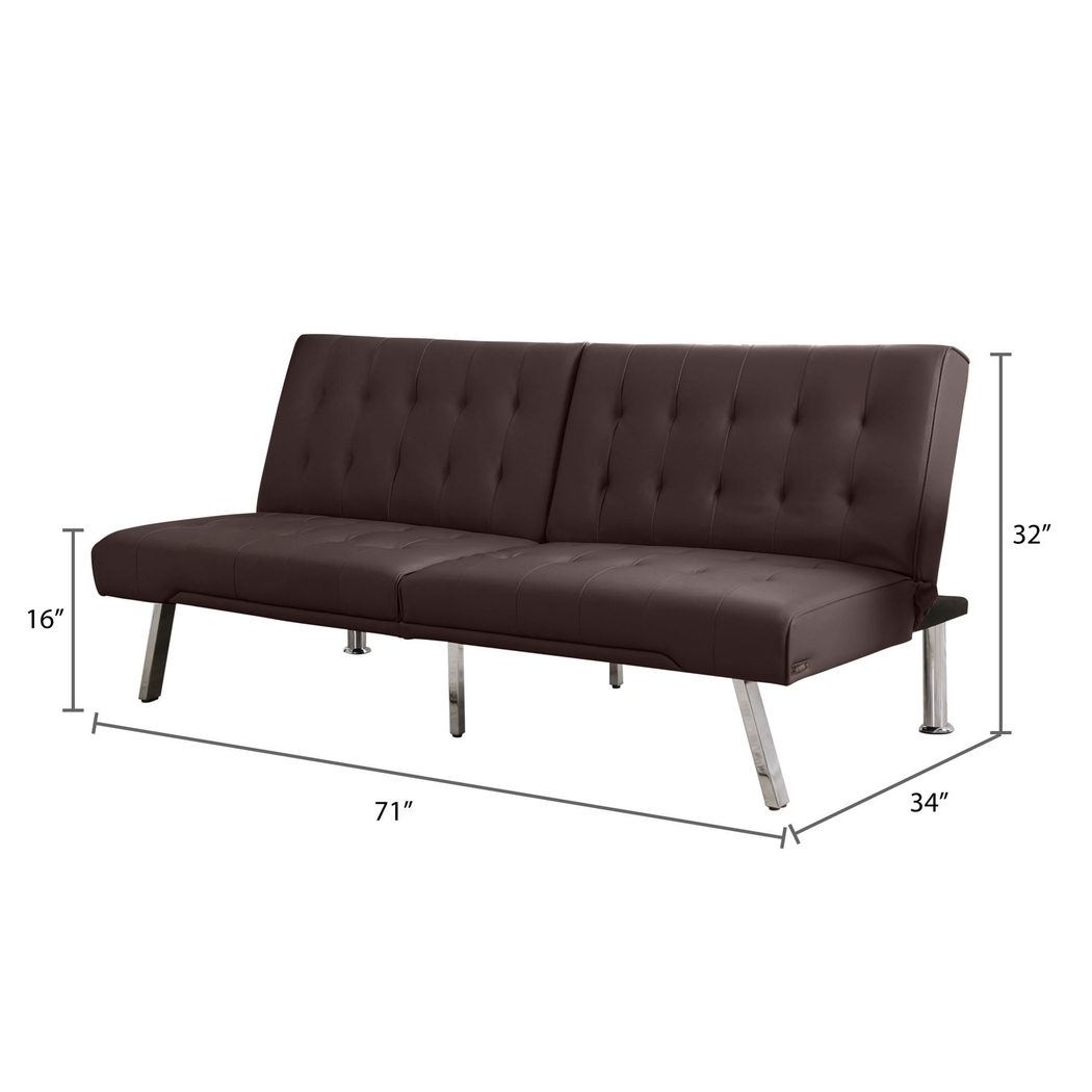 Alna Brown Futon - Thumbnail - Image 6