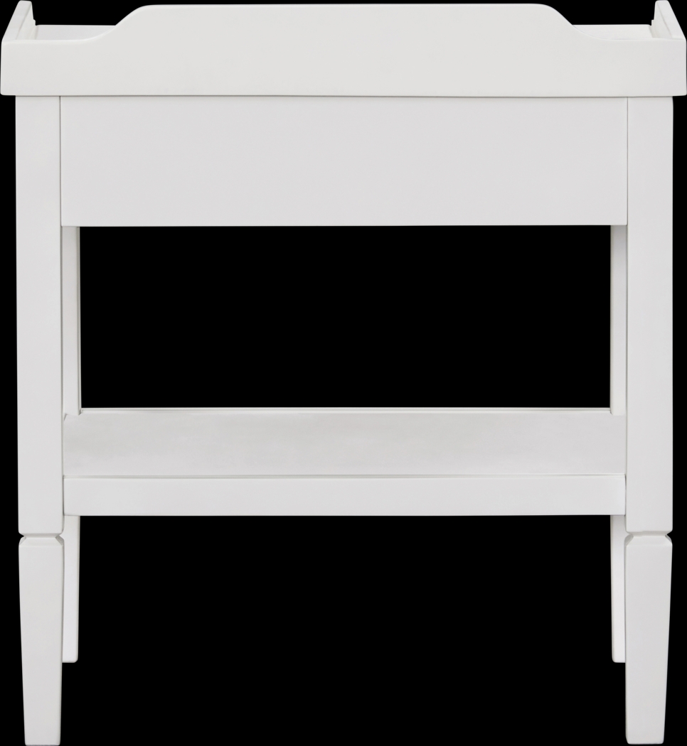 Alnis White End Table - Thumbnail - Image 3