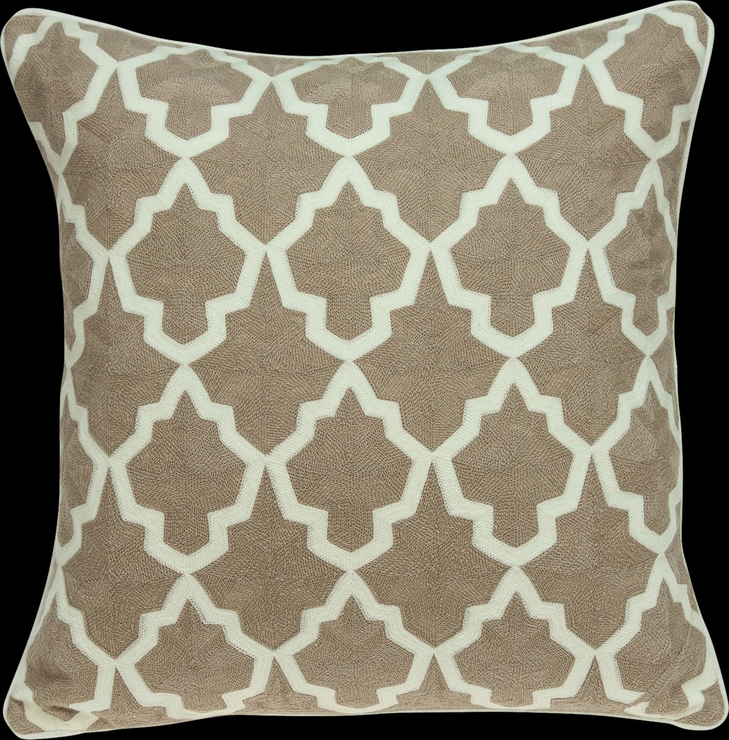 Aloin Beige Accent Pillow - Thumbnail - Image 1