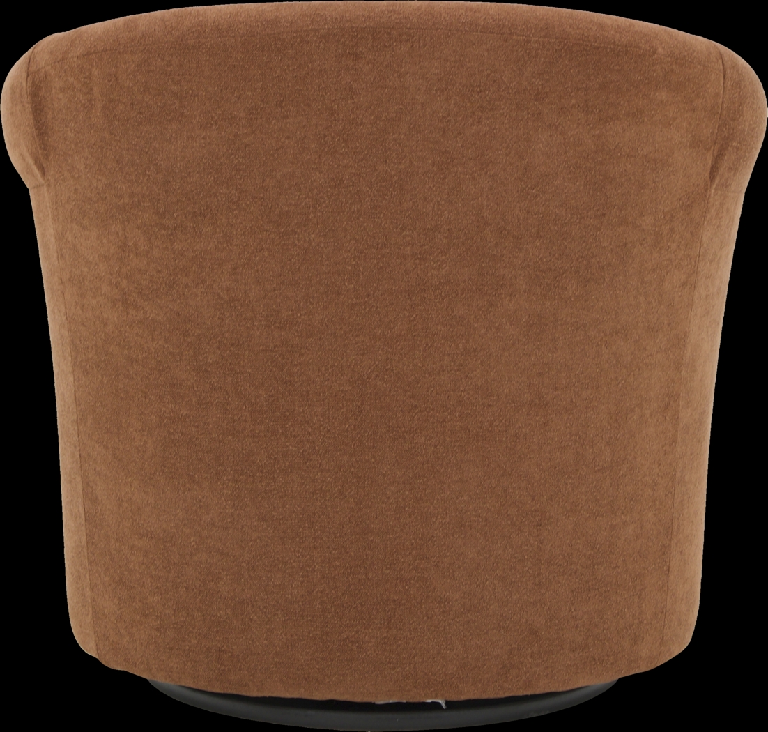 Alokaba Red Swivel Accent Chair - Thumbnail - Image 4