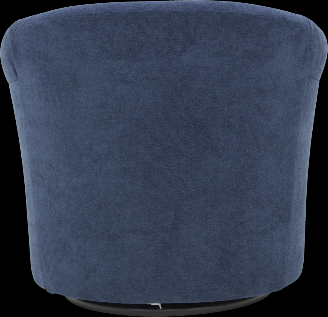 Alokaba Blue Swivel Accent Chair - Thumbnail - Image 4