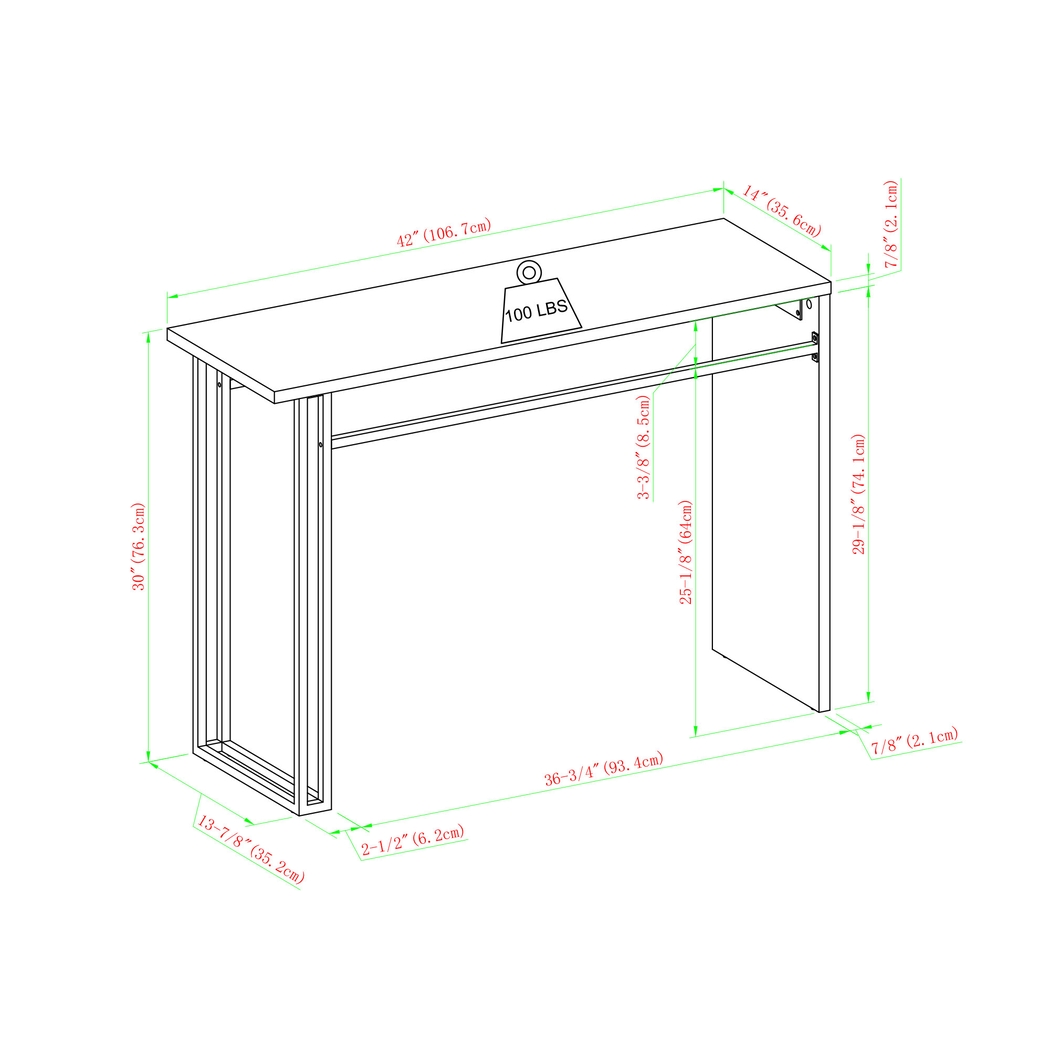 Alomar Brown Sofa Table - Thumbnail - Image 6