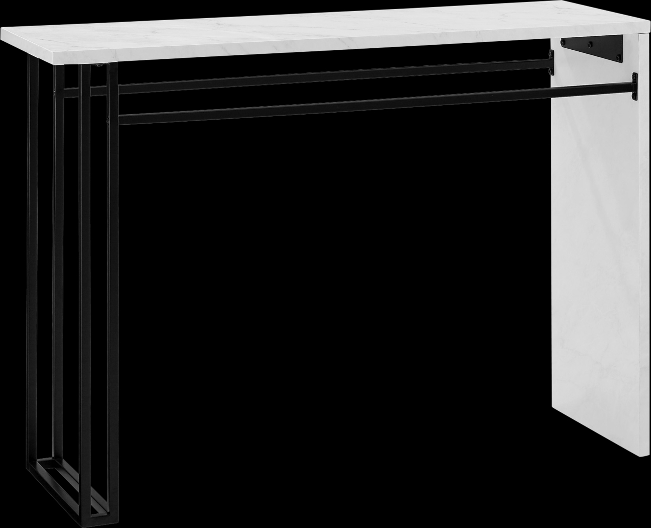 Alomar White Sofa Table - Thumbnail - Image 1