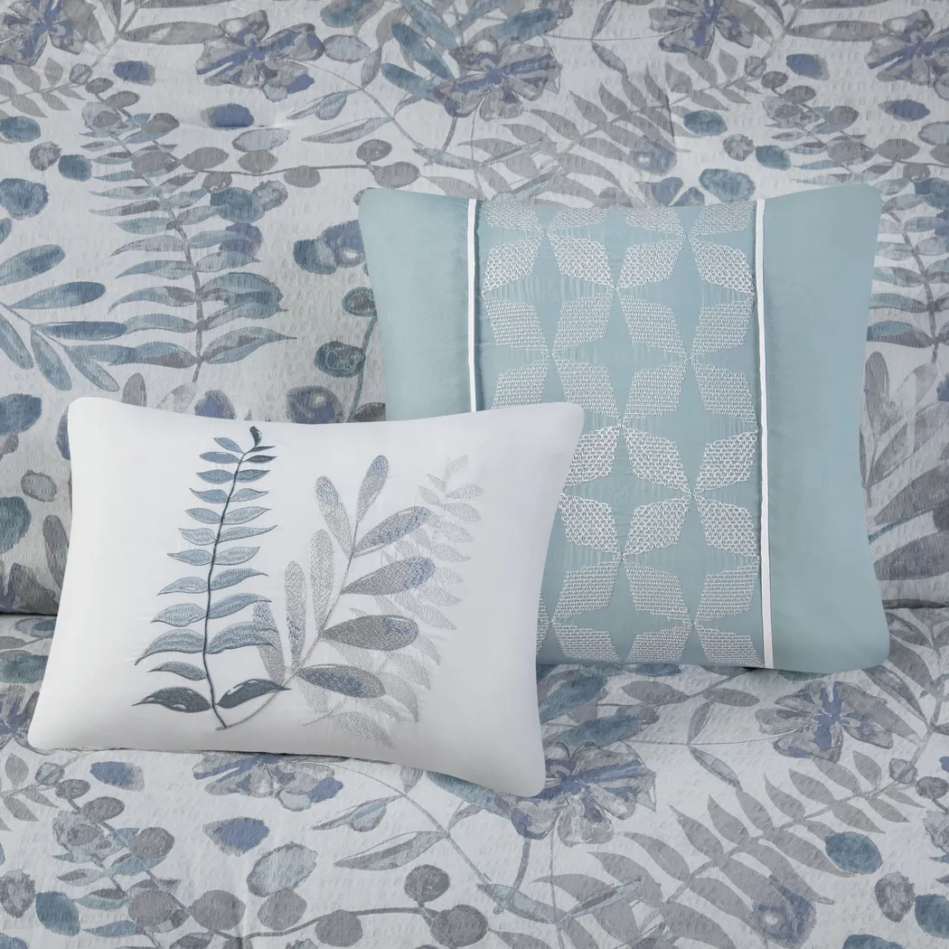 Alomost Blue 5 Pc Full/Queen Comforter Set - Thumbnail - Image 8