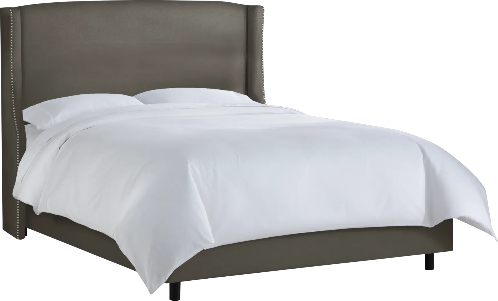 Alona Gray Queen Bed - Thumbnail - Image 1